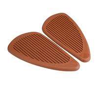 2 Almohadillas de tracción Antideslizantes para Motocicleta Retro, Almohadilla Antideslizante para Tanque, Material ABS Respaldo Adhesivo Ultra pegajoso, (Marrón)