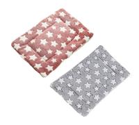 2 almohadillas para cama de animales pequeños para mascotas, accesorios de jaula de juguete, hámster, felpa para ardillas, descanso de invierno