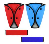 2 almohadillas para cinturón de seguridad y 2 correas de hombro para coche, protección de hebilla para asiento infantil, protector de cinturón de seguridad para coche, ajuste de cinturón, clip para