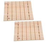 2 Almohadillas rascadoras para Conejos, seguras y Divertidas, de Madera Natural, 8 x 11 x 0, 6 Pulgadas, para aliviar el estrés y el aburrimiento, Juguetes enriquecedores para Conejos de Interior.