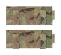 2 Almohadillas tácticas para Insignias, Panel de Parche Molle de 7,5 x 3 Pulgadas, Placa MOLLE Exterior con Sistema de Fijación de Gancho, MC, Camuflaje Táctico