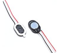 2 altavoces ovalados 1015 de 4 kHz, respuesta de frecuencia SNR 100 | Bocina con cable para reparación de discos de conducción, color negro