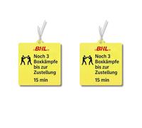 2 ambientadores con diseño de 3 peleas de boxeo hasta la entrega, con forma de vagón divertido, ambientador, juego de colgantes de broma