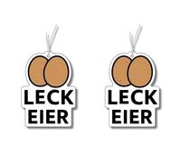 2 ambientadores con diseño de huevos de fuga, ambientadores para coche, ambientadores divertidos, ambientadores, colgantes para coche, artículos de broma,