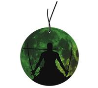 2 ambientadores con diseño de Zorro Anime para coche, ambientador, ambientador, juego de colgantes para coche