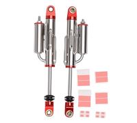 2 amortiguadores de coche RC, amortiguador de presión negativa con piezas de mejora de resorte interno para 90046 1/10 RC Crawler aleación de aluminio de 4.134 in (Red)