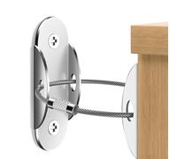 2 anclajes antipunta para muebles, anclajes para muebles para correas a prueba de bebés para pared de tocador