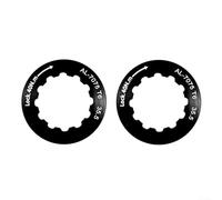 2 anillos de bloqueo para casetes de bicicleta 11T 7075 cubiertas de volante de aluminio (negro)