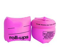 2 anillos de brazo inflables de PVC para natación, para adultos y niños, color rosa