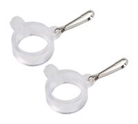 2 anillos de montaje antienvoltura para postes de 1 pulgada de diámetro, clips de material de PVC para evitar que las banderas se envuelvan y giren alrededor del poste