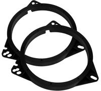 2 anillos de montaje para altavoces de coche, espaciadores para audio estéreo de coche, kit automotriz, piezas de repuesto de fácil ajuste, diseño de componentes resistentes, compatibilidad universal