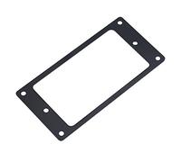2 Anillos de Montaje para Pastilla Humbucking Guitarra Eléctrica Doble Pastilla Soporte de Bisel de Metal Marco Plano para Guitarras Eléctricas 3,6 Pulgadas X 1,8 Pulgadas (BLACK)