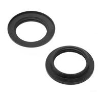 2 anillos de pantalla de luz E14, anillo de collar para lámpara de casete, lámpara colgante de piso de mesa, soporte de pantalla (E27 negro)