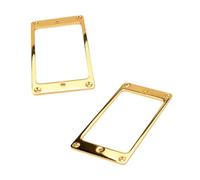 2 anillos de pastilla Humbucker para guitarra eléctrica, color dorado, 8,9 x 4,5 x 0,37 cm