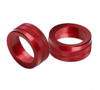 2 anillos de perilla de volumen de aleación roja para Porsche 911 991.1 991.2 para Cayenne para Macan 718 diseño de ajuste a presión