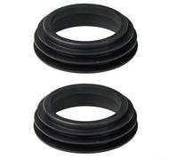 2 anillos de sellado para tuberías de drenaje de tanque de agua hechos de goma para mantener un ajuste apretado y evitar fugas en sistemas de alcantarillado (tres pisos)