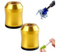 2 Anillos Magnéticos Potentes para Tornillos: No Vuelvas a Perder Un Tornillo, Soporte Magnético Extraíble para Puntas de Destornillador de 1/4 de Pulgada/6,35 Mm(Yellow)