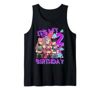 2 años de Edad cumpleaños K Pop niños Segundo cumpleaños niñas K-Pop Camiseta sin Mangas