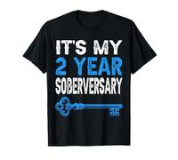 2 años sobrio, son mis 2 años de sobriedad, hombres y mujeres Camiseta
