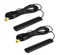 2 antenas 4G LTE GSM de 3 m, 700 - 2600 MHz, omnidireccional, soporte autoadhesivo, antena de radio de coche con conector SMA, antena digital para parabrisas de coche, vehículo, punto de acceso