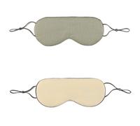 2 antifaces de seda for dormir, ligeros, cálidos y frescos, doble uso, transpirables, con bloqueo luz, for mujeres que viajan duermen la siesta para Dormir(Beige)