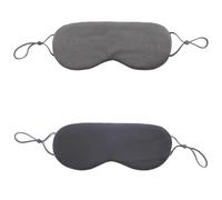 2 antifaces de seda for dormir, ligeros, cálidos y frescos, doble uso, transpirables, con bloqueo luz, for mujeres que viajan duermen la siesta para Dormir(Grey)