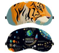 2 antifaz para dormir de lado, antifaz para dormir de lado, máscara de bloqueo de luz, galaxias universo, espacio suave, cubierta de sombra de ojos para viajes, siesta, avión