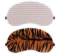 2 antifaz para dormir de lado, antifaz para dormir, rayas de tigre salvaje, cubierta suave para viajes, siesta, avión, bloqueo de luz
