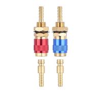 2 antorchas TIG, conectores de latón M 6/m 8/m 10 roscas, separan rápidamente gas de latón adaptador para mangueras de refrigerante, liberaciones industriales, adaptador de soldadura