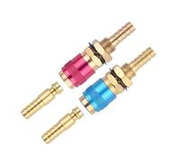 2 antorchas TIG, conectores de latón M 6/m 8/m 10 roscas, separan rápidamente gas de latón adaptador para mangueras de refrigerante, liberaciones industriales, adaptador de soldadura