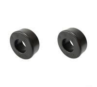 2 arandelas de goma para varillas guía de 25 mm que funcionan como espaciadores de placa de peso para limitar el movimiento no deseado y mantener una distribución uniforme de la carga