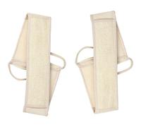 2 arandelas de lufa exfoliante de espalda, 100 % natural, luffa, lufa, esponja de lufa, exfoliante de espalda, para ducha, esponjas de baño, exfoliante corporal