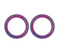 2 Arandelas de Pedal extendidas, aleación de Titanio, Junta de Pedal de Bicicleta extendida, Menos fricción, Elimina el Ruido para Bicicleta de montaña y Carretera (Shiny)