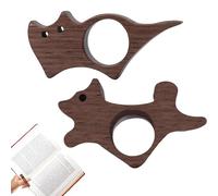 2 artículos contable pulgares soporte para páginas pulgar soporte lateral para libros cachorro lindo gatito forma libro portapáginas 22 mm