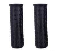 2 asas de goma de repuesto para carretilla con absorción de golpes y ranuras antideslizantes para un mejor control en superficies irregulares (122 x 30 mm)