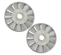 2 aspas de ventilador de repuesto para martillo de demolición eléctrico 0810, diámetro exterior de 80 mm, hoja de motor de paleta de viento de plástico de 12 palas, agujero de eje de 13.4 mm, color