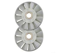 2 aspas de ventilador para púa eléctrica 0810, accesorio de herramienta eléctrica de repuesto de motor de paleta de viento de plástico de 12 cuchillas con agujero de eje de 13,4 mm, diámetro exterior