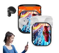 2 auriculares inalámbricos Bluetooth 5.4 con pantalla LED de alta fidelidad, impermeables, IP55, traducción Ai en tiempo real, traductor de idiomas bidireccionales 140, cancelación de ruido para