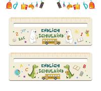 2 ayudas de lectura para niños de 1 clase 2026, regla de lectura de madera personalizada para escolarización, estudiantes de primaria, dislexia, niños, comienzo escolar, regalos para niñas y niños
