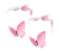 2 bandanas ajustables para perros, pañuelo triangular para perros pequeños, medianos y grandes, gatos, mascotas, mariposas rosas y negras