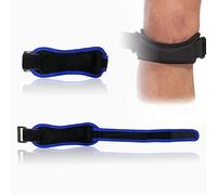 2 bandas protectoras de rodilla azules, rodilleras ajustables para aliviar el dolor de rodilla, rodilleras para recuperación de lesiones de artritis desgarrada por meniscos (tamaño único)