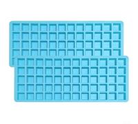2 bandejas de silicona para alimentos con 60 moldes de rejilla para cubitos de hielo y caramelos, compatibles con el liofilizador Harvest Right se adapta tanto a bandejas medianas como grandes, no