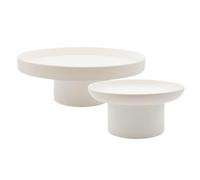 2 bandejas redondas para decoración de escritorio (grande y pequeña)