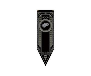(2) Banderas y estandartes de decoración del hogar de Juego de Tronos Anime Canción de hielo y fuego