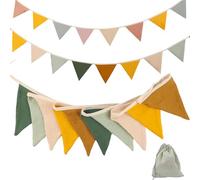 2 banderines para exteriores, 2,6 m, tela para exteriores, para cumpleaños, bodas, decoración de carnaval