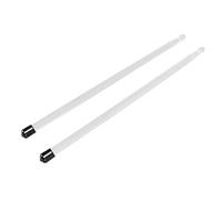 2 baquetas acrílicas, baquetas brillantes transparentes con luz LED, accesorios musicales luminosos para tambores de jazz, escenario, práctica