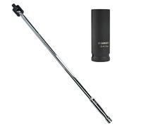 2" barra potencia.24" largo con Zócalo removedor la tuerca rueda coche 19mm