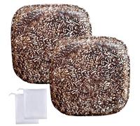 2 barras de champú natural, jabón en barra de champú marrón con aminoácidos tradicionales con 2 redes de espuma, calmante y fortalece el cabello para mujeres y hombres