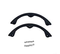 2 barras de protección curvadas para snowboard, anticolisión, punta protectora de nariz para DEFENDER para snowboard, esquís, monopatines, longboards, accesorio de cubierta de plástico, color negro (M