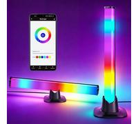 2 barras LED para juegos, barra de luz LED, barra de luz múltiple, 16 millones de colores RGB para juegos de habitaciones, columna luminosa con aplicación, mando a distancia, sincronización musical y